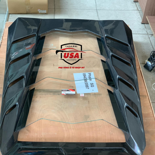 Nắp kiếng carbon khoang động cơ Lamboghini Huracan LP610