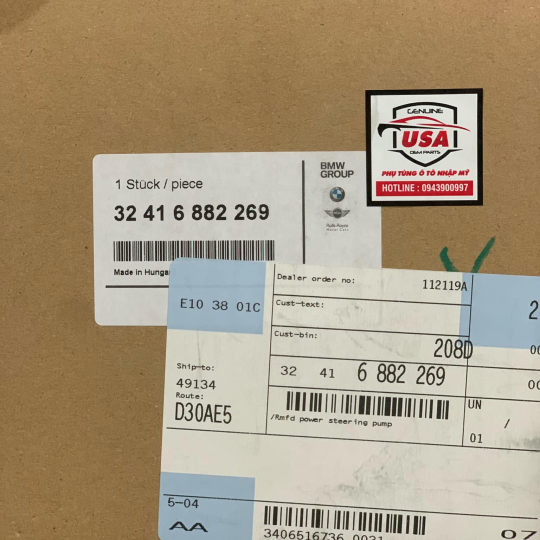 Bơm trợ lực thước lái Mini cooper R50, R52 , R53 , 32416882269