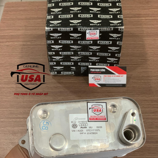 Két giải nhiệt đầu Bentley Continental   - 07C117037L 