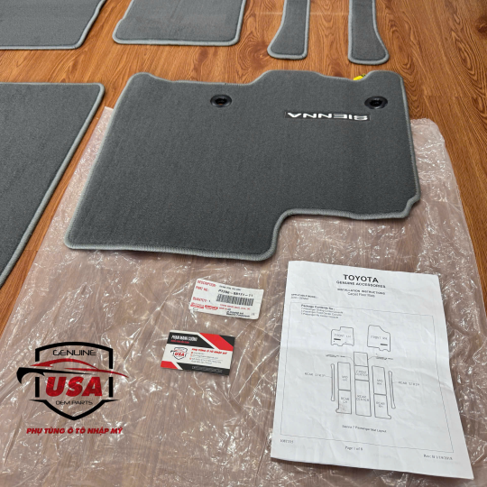 Bộ thảm sàn Toyota Sienna 2015 -2020 